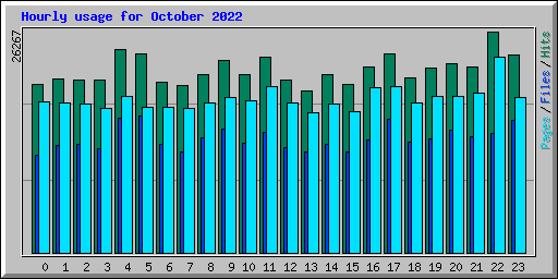 Hourly usage for October 2022