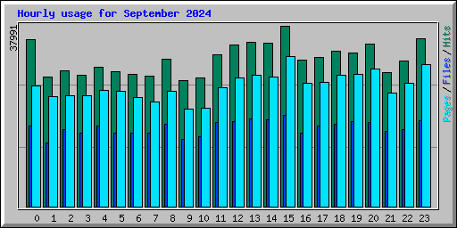 Hourly usage for September 2024