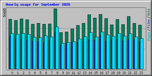 Hourly usage for September 2026